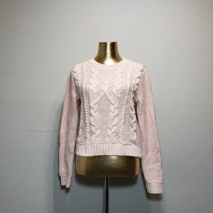 BANANA REPUBLIC Peach Cable Knit Sweater